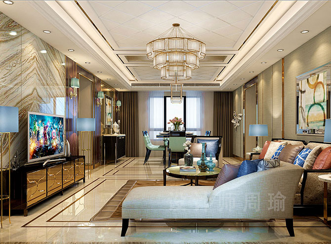 狂草女秘书世纪江尚三室两厅168平装修设计效果欣赏